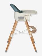 Cadeira alta evolutiva 2 alturas, Vertbaudet High & Low AZUL MEDIO LISO+CINZENTO MEDIO LISO 