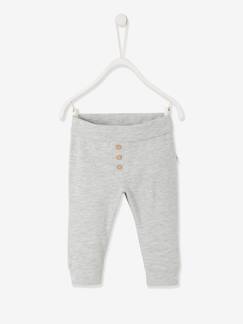 Calças tipo leggings em algodão bio, para bebé