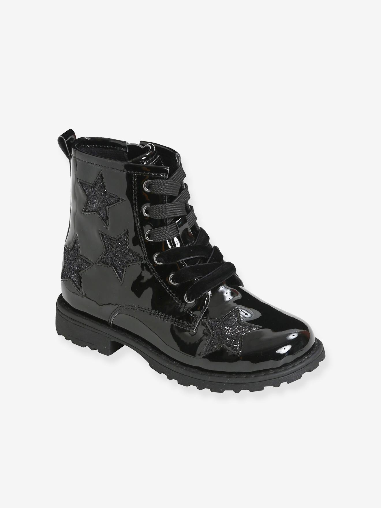 Bota De Combate Infantil Kkdom Impermeável Com Zíper | Calçado Kids