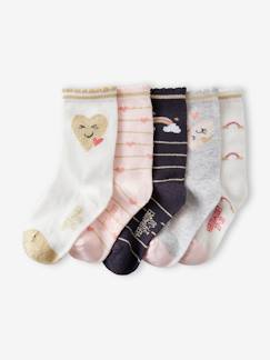 Lote de 5 pares de meias rainbow Lote de 5 pares de meias rainbow