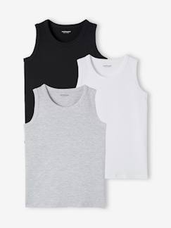 Lote de 3 camisola de cavas, para menino Menino 2-14 anos-Lote de 3 camisola de cavas, para menino