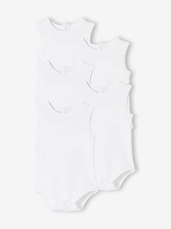 Lote de 5 bodies em interlock, para bebé Bebé 0-36 meses-Lote de 5 bodies em interlock, para bebé