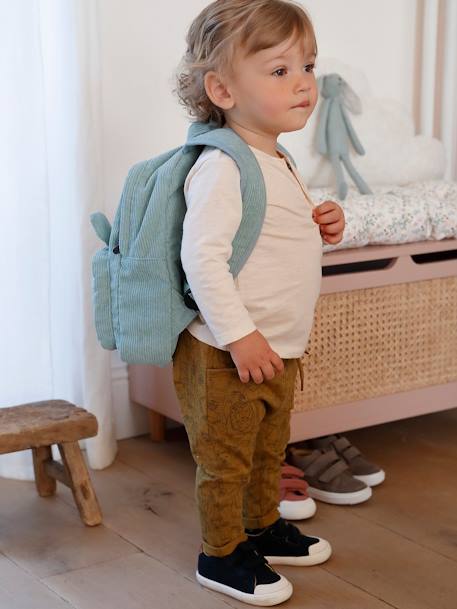 Camisola tunisina de mangas compridas, personalizável, para bebé menino AZUL VIVO LISO+BEGE CLARO LISO+pêssego 