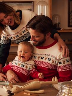 Camisola jacquard de adulto, especial Natal, coleção cápsula família