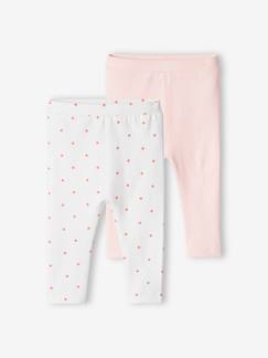 Lote de 2 leggings basic, para bebé Bebé 0-36 meses-Lote de 2 leggings basic, para bebé