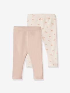 Lote de 2 leggings basic, para bebé Bebé 0-36 meses-Lote de 2 leggings basic, para bebé