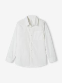 Camisa lisa, de mangas compridas, para menino -Camisa lisa, de mangas compridas, para menino