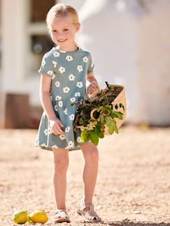 Vestido estampado, para menina Menina 2-14 anos-Vestido estampado, para menina