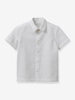 Menino 2-14 anos-Camisa da CYRILLUS, em linho e algodão, para menino