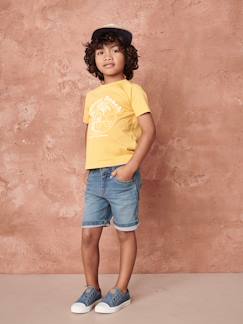 Bermudas de ganga, para menino Menino 2-14 anos-Bermudas de ganga, para menino