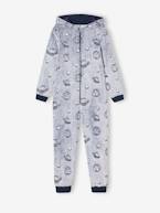 Pijama-macacão, espaço fosforescente, para menino marinho 