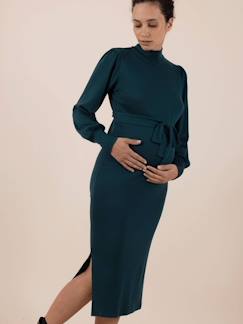 Vestido estilo camisola, para grávida, em malha fina, Irina Ls da ENVIE DE FRAISE
