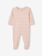 Lote de 3 pijamas, em interlock, para bebé, BASICS azul-acinzentado+cappuccino+rosa 
