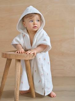 Têxtil-lar e Decoração-Roupa de banho-Poncho de banho para bebé, personalizável, com algodão reciclado, tema GIVERNY