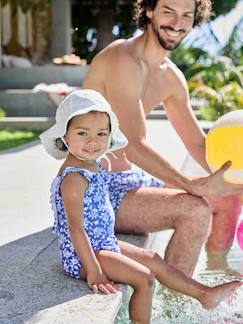 Bebé 0-36 meses-Fatos de banho, acessórios de praia-Fato de banho florido, para bebé, coleção Team famille