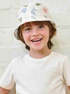 Menino 2-14 anos-Chapéu tipo bob reversível, para menino