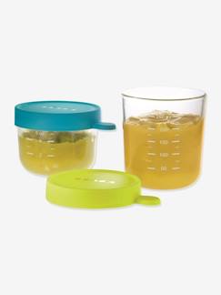 Conjunto de 2 frascos de conservação, em vidro BEABA Puericultura-Conjunto de 2 frascos de conservação, em vidro BEABA