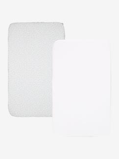Lote de 2 lençóis-capa para berços evolutivos CHICCO Next2Me Puericultura-Lote de 2 lençóis-capa para berços evolutivos CHICCO Next2Me