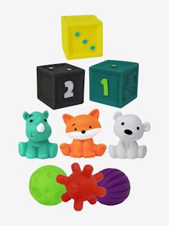Brinquedos-Primeira idade-Conjunto de atividades sensoriais, com 9 elementos, da INFANTINO