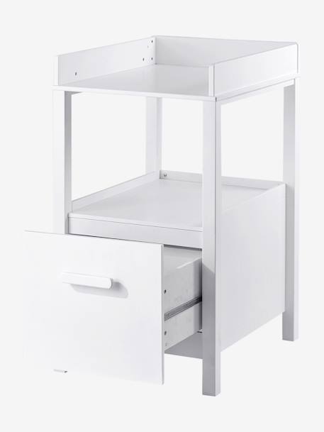 Mesa de mudas com compartimento, tema Variety Branco 