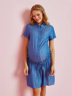 Roupa grávida-Vestidos-Vestido camisa para grávida