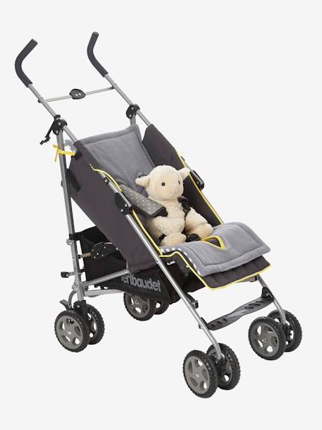 Proteção reversível para carrinho de bebé, da VERTBAUDET Azul claro/estrelas+Azul mesclado/estrelas+Cinza claro estampado+Riscas cinza/branco 