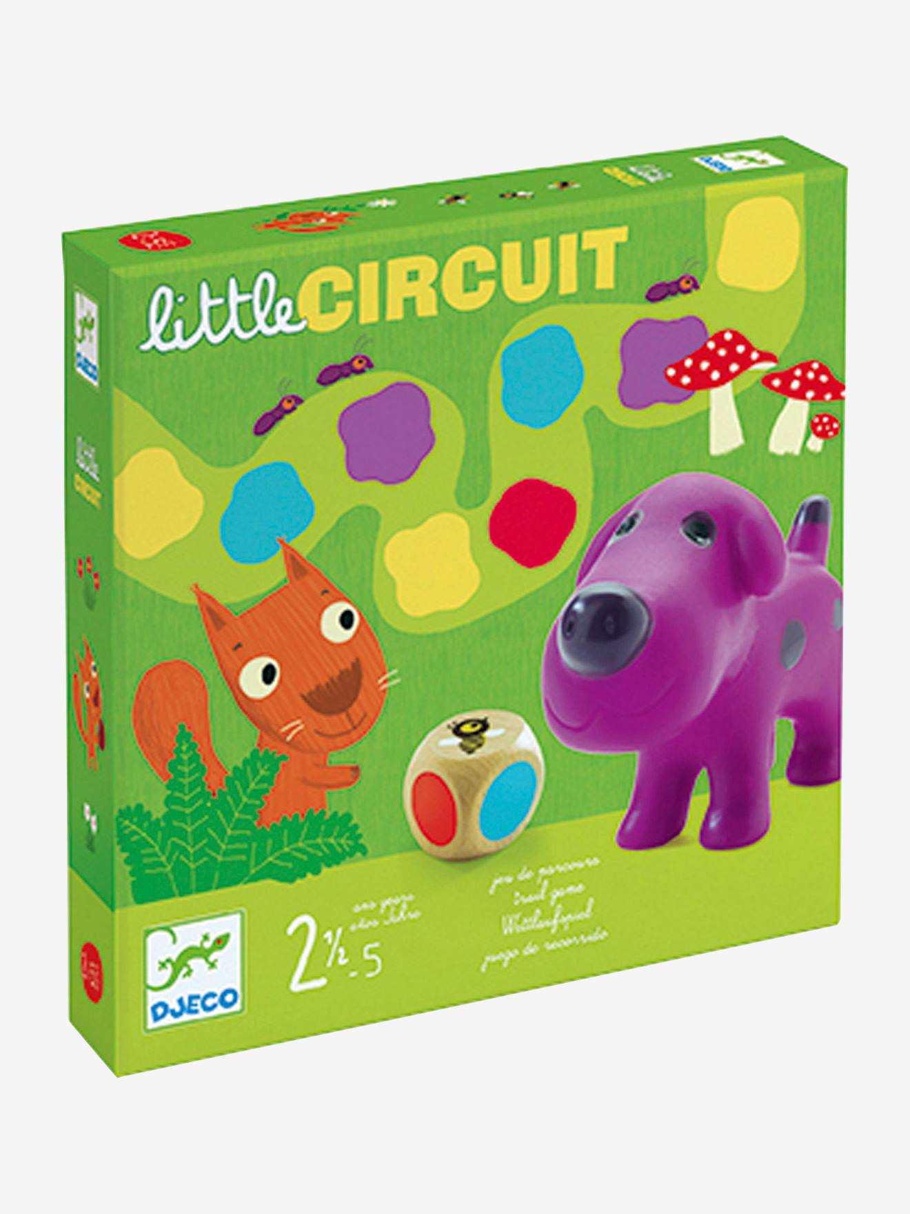 Little Circuit, da  verde medio liso com motivo