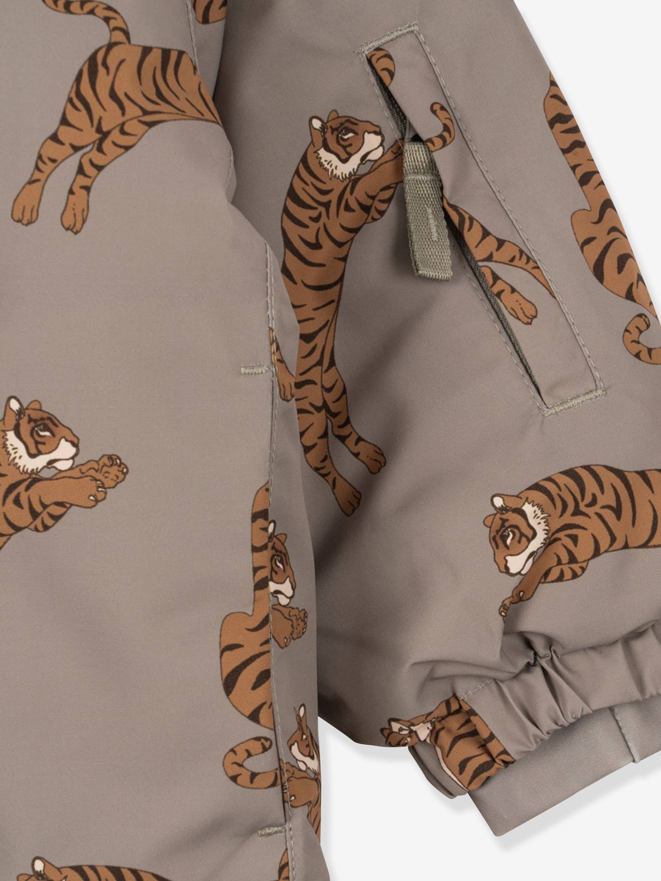 Casaco corta-vento impermeável com motivos de corações Mismou  cinzento