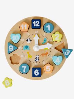 Brinquedos-Jogos educativos-Relógio de aprendizagem em madeira FSC®