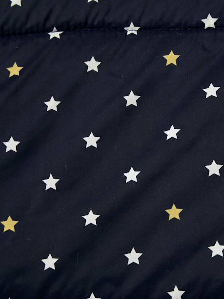 Capa para carrinho de bebé com estampado às estrelas Preto estampado 