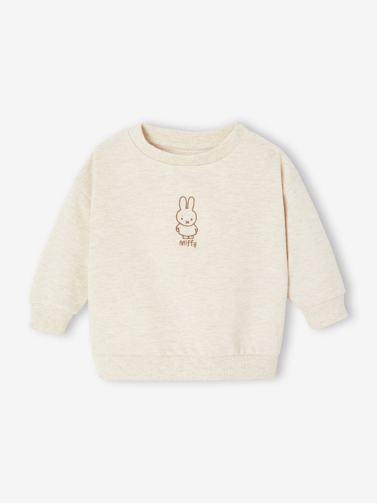 Camisola unissexo para bebé Miffy bege mesclado
