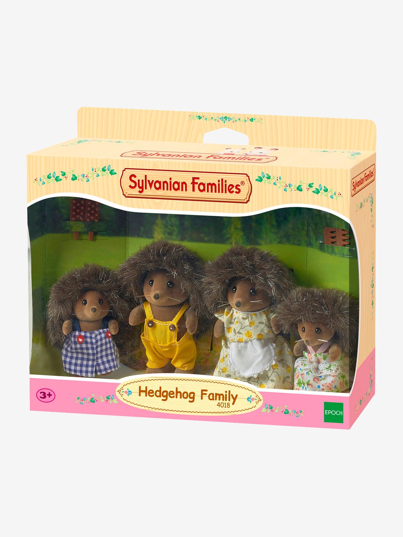 4018 - Família Ouriço, SYLVANIAN FAMILES castanho medio liso