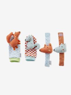 Brinquedos-Doudous e brinquedos em tecido-Pulseira e meias com guizo