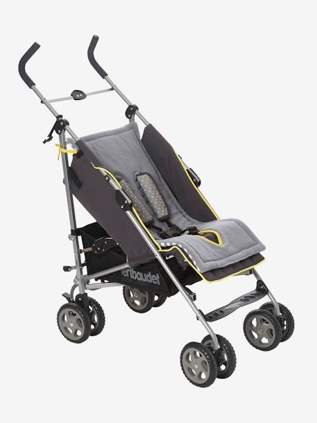 Proteção reversível para carrinho de bebé, da VERTBAUDET Azul claro/estrelas+Azul mesclado/estrelas+Cinza claro estampado+Riscas cinza/branco 