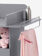 Móvel de mudas, tema Babyspace Branco+Cinza-escuro 