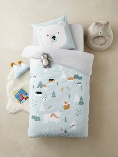 Têxtil-lar e Decoração-Roupa de cama criança-Conjunto capa de edredon + fronha de almofada para criança, tema Alpino