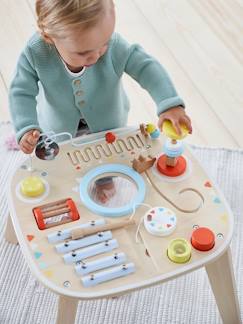 Brinquedos-Primeira idade-Música-Mesa de atividades e de desenvolvimento musical em madeira FSC®