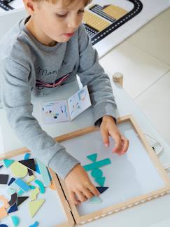 Brinquedos-Jogos educativos-Caixa com formas geométricas e magnéticas