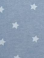 Proteção reversível para carrinho de bebé, da VERTBAUDET Azul claro/estrelas+Azul mesclado/estrelas+Cinza claro estampado+Riscas cinza/branco 