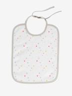 Lote de 7 babetes para bebé VERTBAUDET Estrelas/gotas água+Motivos de frutas+Multicolor+Vermelho escuro liso com motiv 