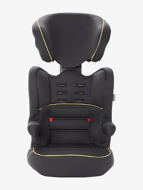 Cadeira-auto VERTBAUDET Kidsit+ grupo 1/2/3 Cinza estrelas+Verde triângulos 