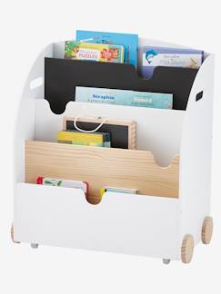 Quarto e Arrumação-Arrumação-Móveis de arrumação-Estante para livros com rodas Montessori, linha School