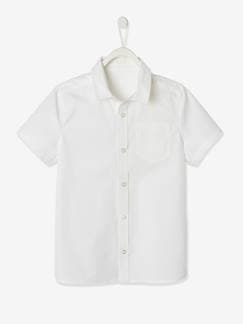 Menino 2-14 anos-Camisas-Camisa lisa, de mangas curtas, para menino