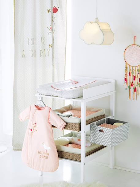 Caixa de arrumação, especial mesa de mudas Branco+Cinzento 