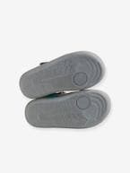 Sandálias com barras autoaderentes, para menino, coleção autonomia CINZENTO CLARO LISO 