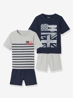 Essenciais de Verão-Lote de 2 pijamas Flags a condizer, para menino