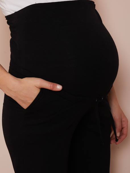 Calças de ioga para gravidez e pós-gravidez Preto 