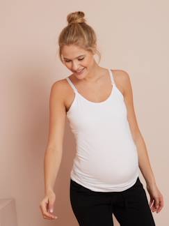 Roupa grávida-Lote de 2 tops de amamentação com alças finas