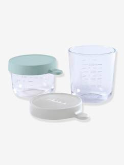 Puericultura-Alimentação Bebé-Robots de cozinha e  acessórios-Conjunto de 2 frascos de conservação, em vidro BEABA