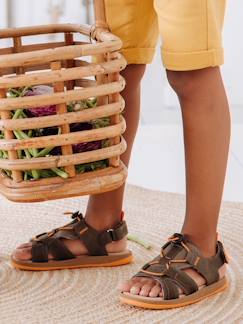 Calçado-Calçado menino (23-38)-Sandálias, chinelos-Sandálias com barras autoaderentes, para menino